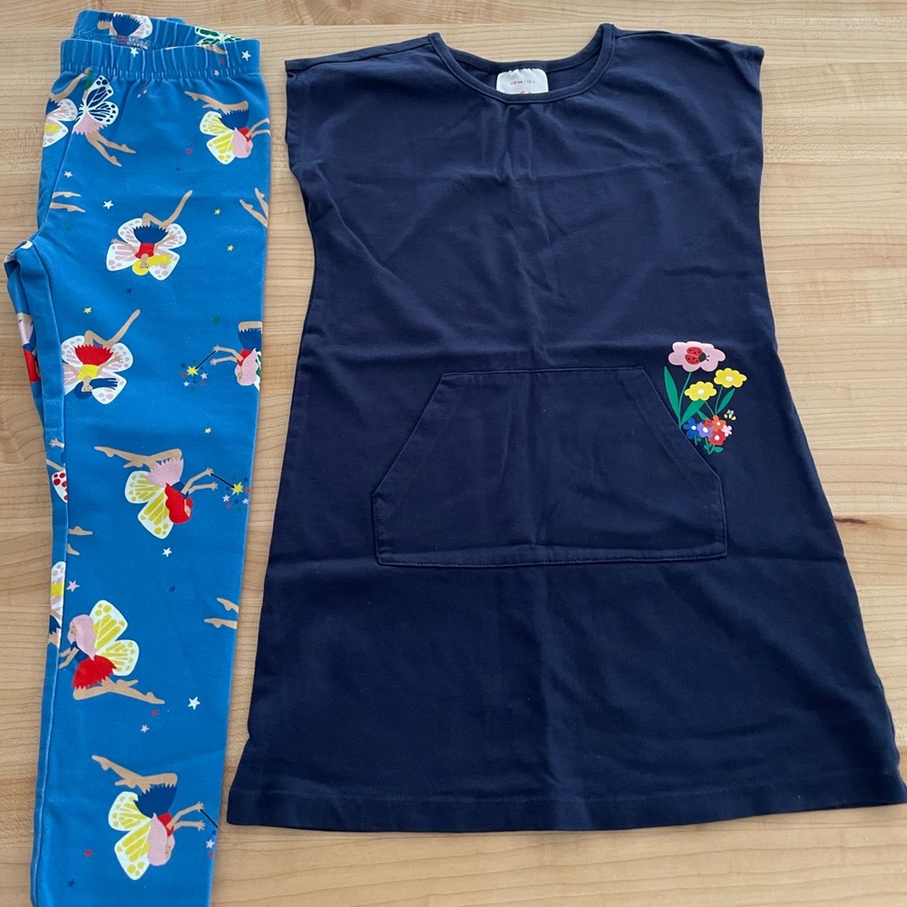 Hannah Anderson dress & leggings size 120 cm